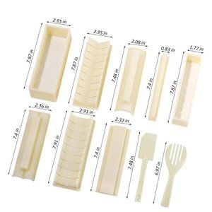 Sushi Making Kit Sushi Mold Home DIY Sushi Tools Food Grade ABS Plastic Sushi Mo